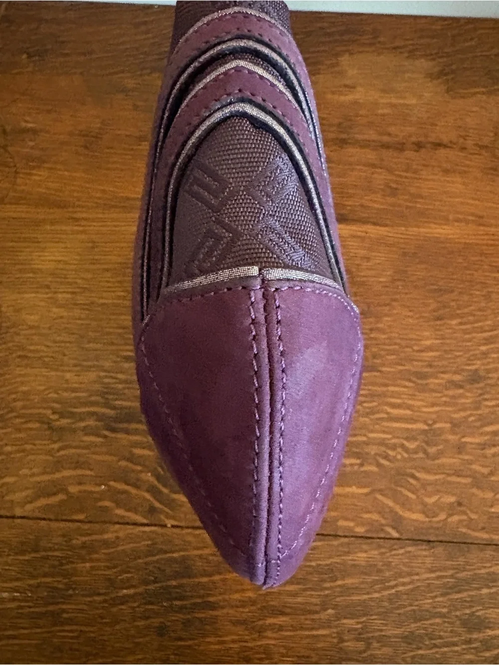 Versace Vintage Medusa Hobo Plaque Canvas, leather & Suede Purple Y2K